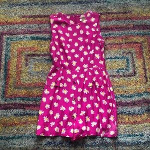 Express Vintage Pink Floral Romper